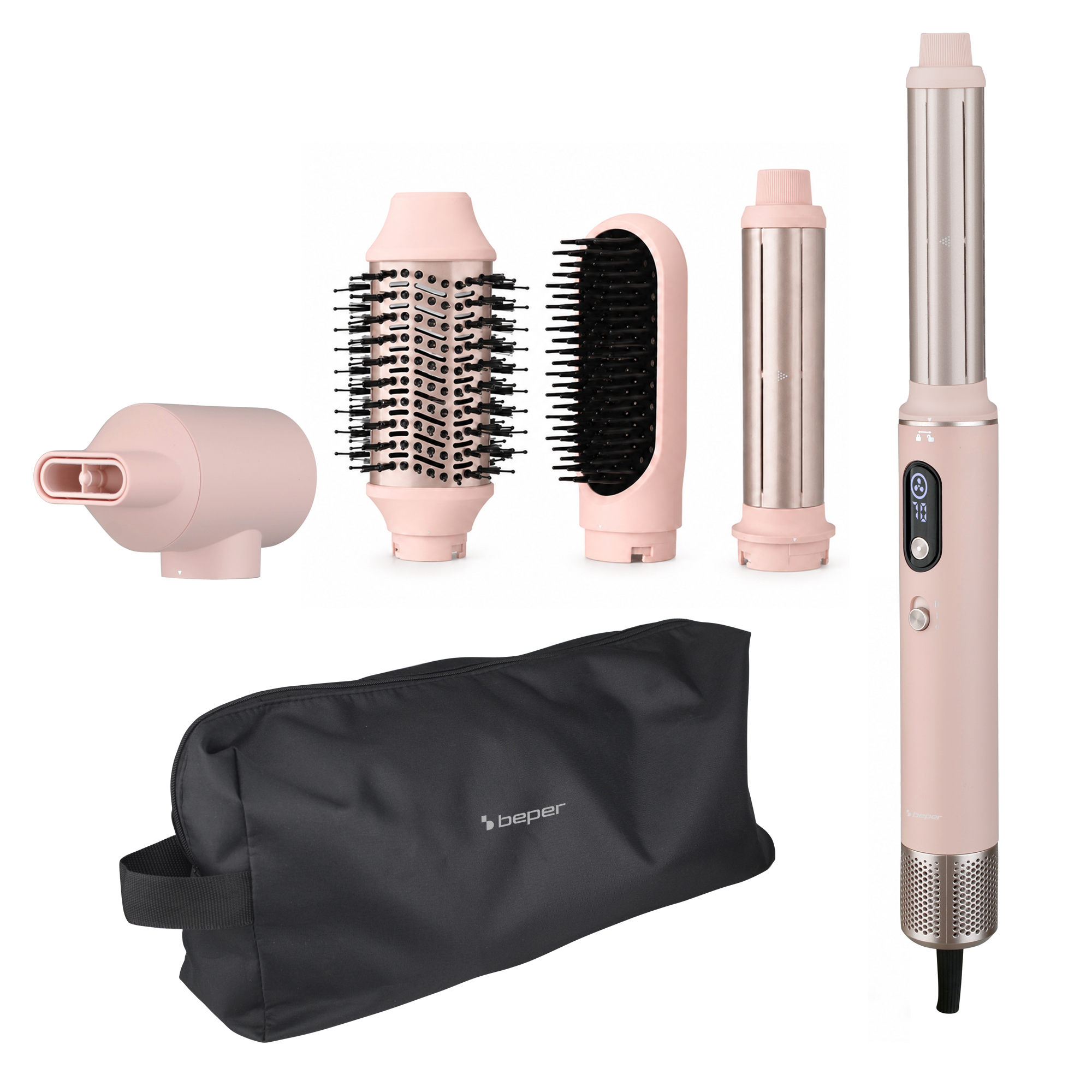 Aparat de coafat multistyler cu aer cald, Beper, P301ASC200