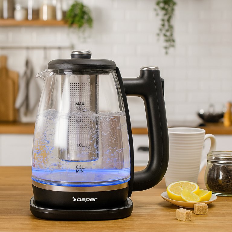 Fierbator electric cu filtru pentru ceai 1.8L, Beper, P101BOL200