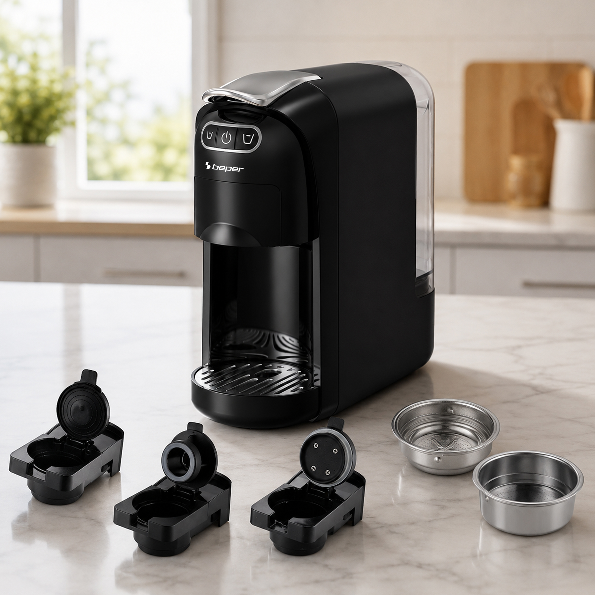Espressor 4 in 1 AMATA, Beper, P101CAF200