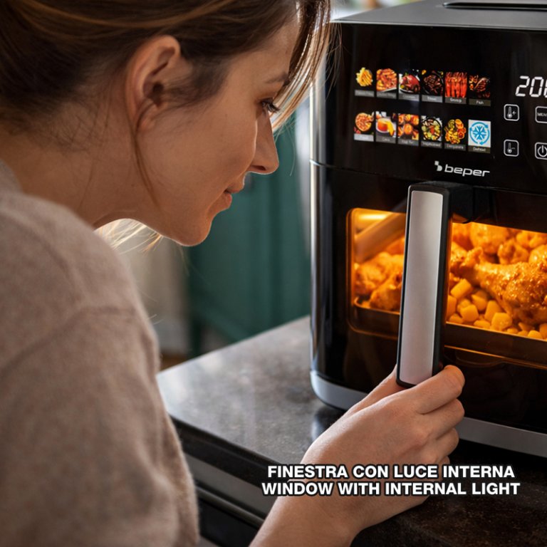 Friteuza digitala cu aer cald 9L MIRABELLA, Beper, P101FRI091