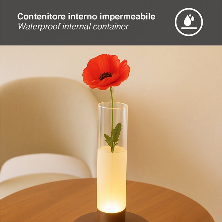 Lampa de masa reincarcabila FLORA, Beper, P207ILI550