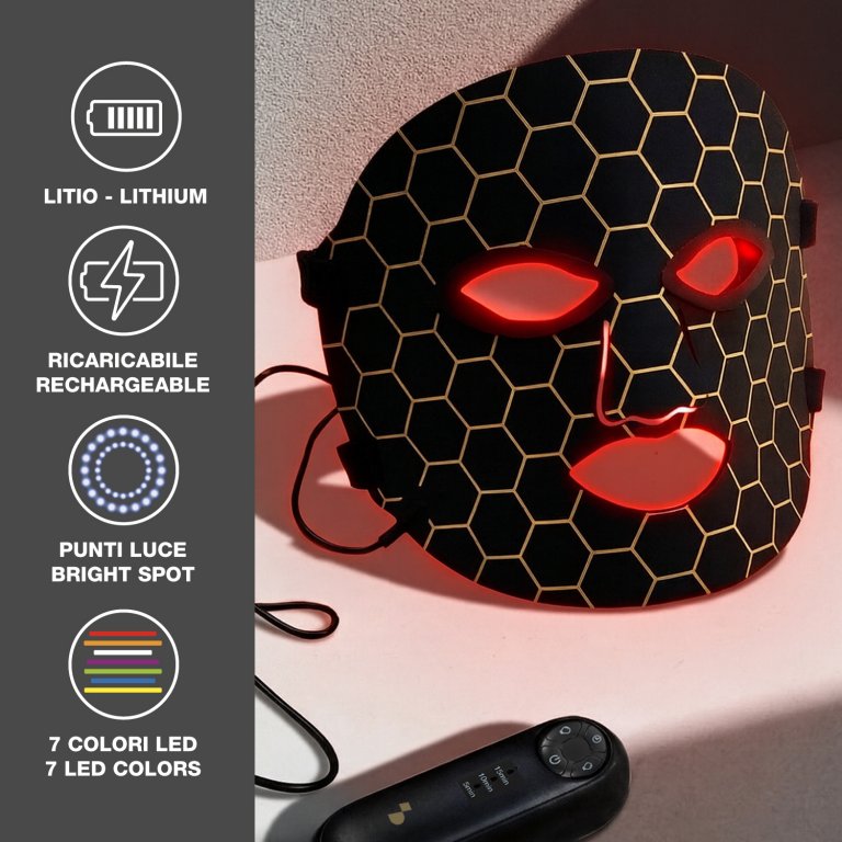 Masca faciala cu lumini LED, Beper, P302VIS100