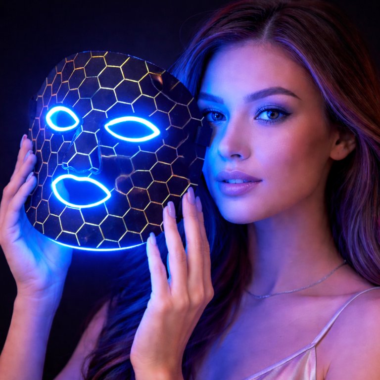 Masca faciala cu lumini LED, Beper, P302VIS100