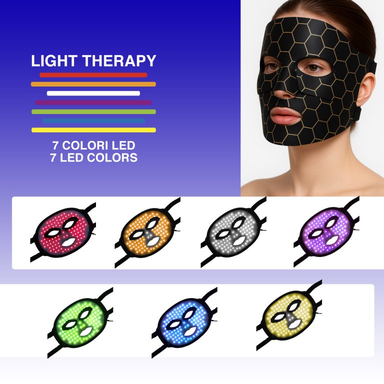 Masca faciala cu lumini LED, Beper, P302VIS100