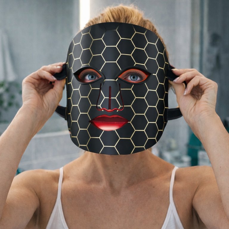 Masca faciala cu lumini LED, Beper, P302VIS100