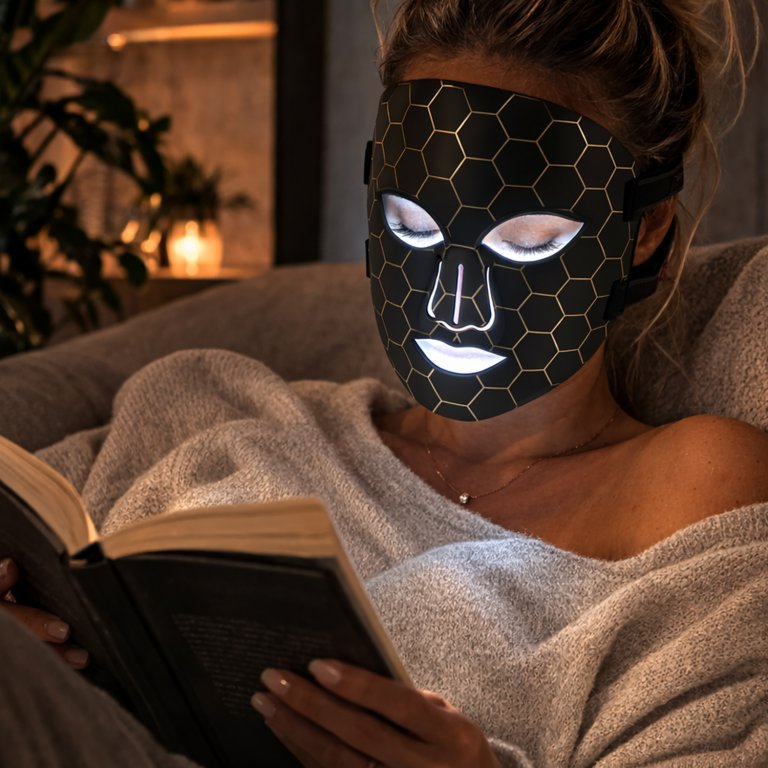 Masca faciala cu lumini LED, Beper, P302VIS100