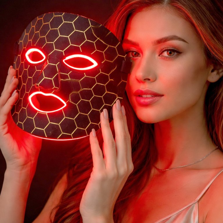 Masca faciala cu lumini LED, Beper, P302VIS100