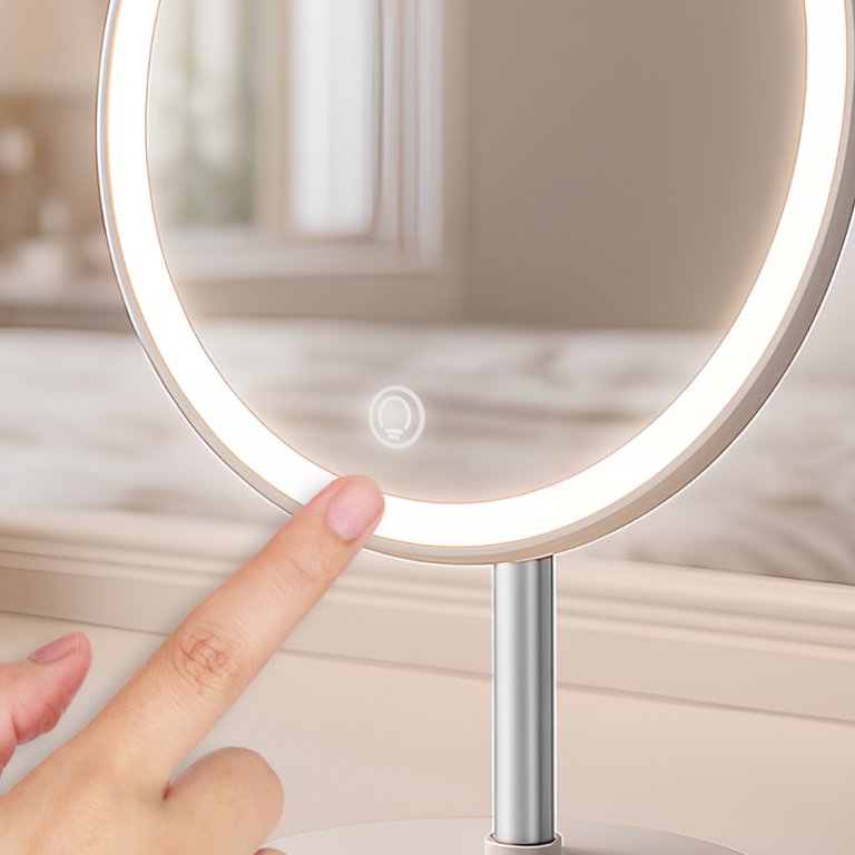 Oglinda cosmetica cu lumina LED reincarcabila, Beper, P302VIS051