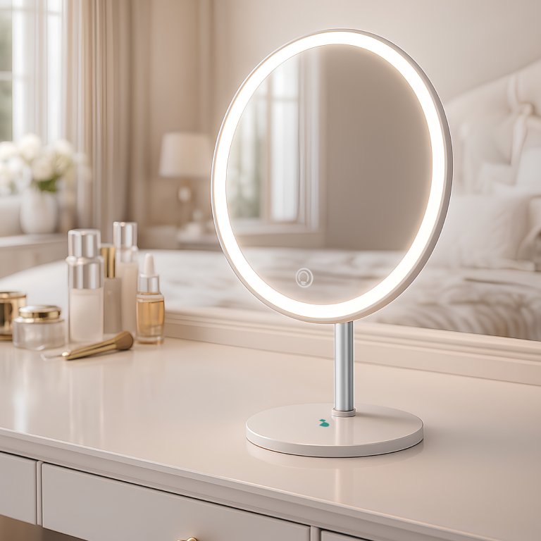 Oglinda cosmetica cu lumina LED reincarcabila, Beper, P302VIS051
