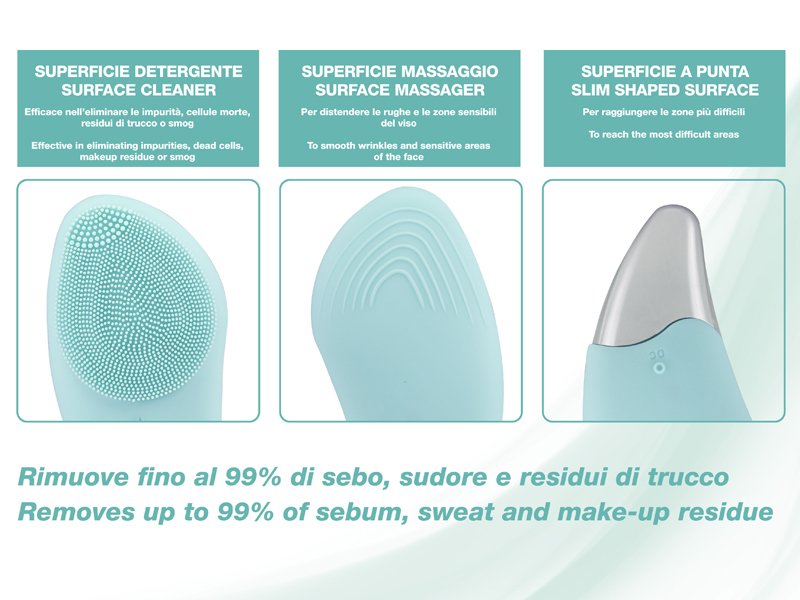 Perie curatare faciala sonica, Beper, P302VIS002