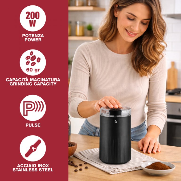 Rasnita electrica pentru cafea si condimente, Beper, P102ROB120