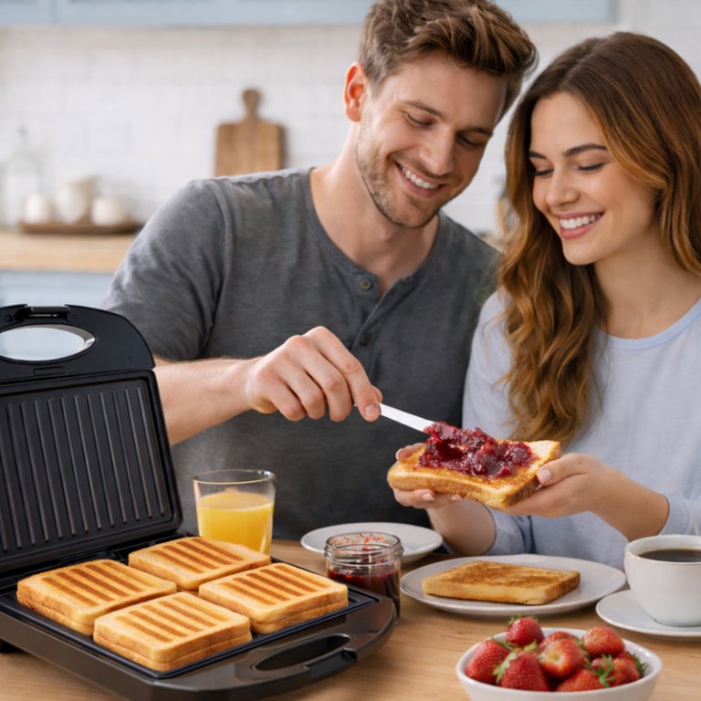 Sandwich maker 4 felii, Beper, P101TOS040