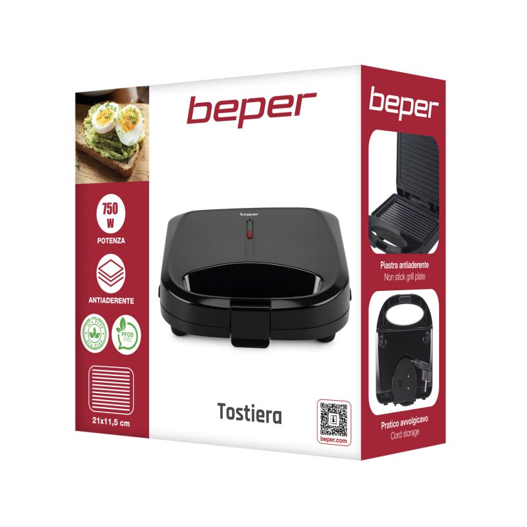 Sandwich maker, Beper, P101TOS011