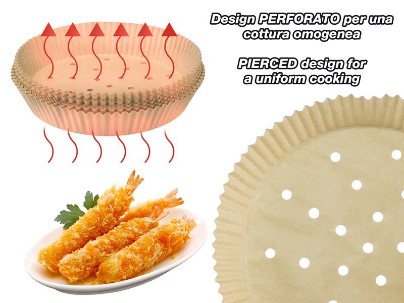 Set 100 hartii pentru friteuze cu aer cald, Beper, C103ACC001