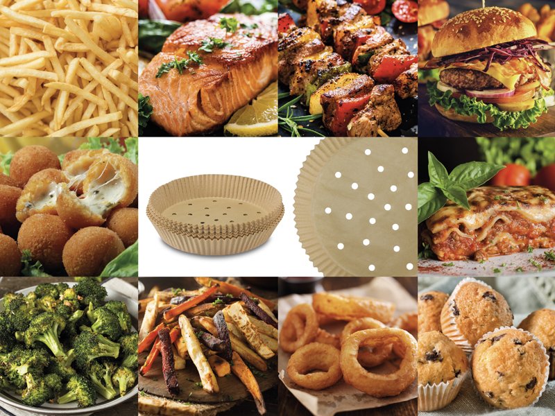 Set 100 hartii pentru friteuze cu aer cald, Beper, C103ACC001