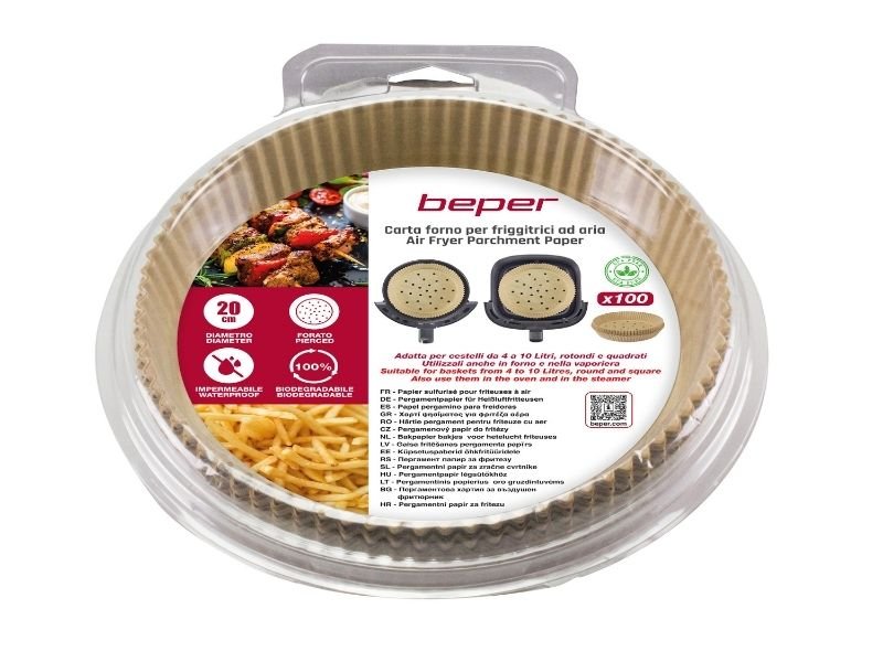 Set 100 hartii pentru friteuze cu aer cald, Beper, C103ACC001
