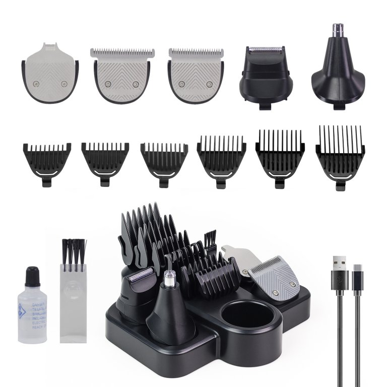 Set aparat de tuns parul si barba TrimX 12, Beper, P304CAP050