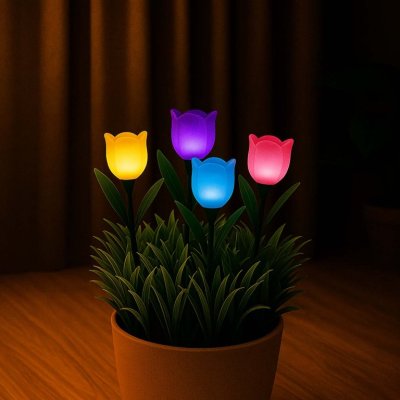 Set de 4 lampi solare TULIPANO, Beper, P207ILO105
